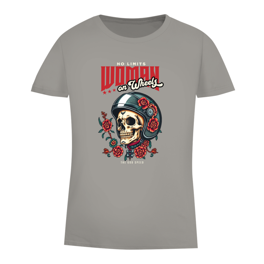 WOMAN ON WHEELS - Damen Biker T-Shirt