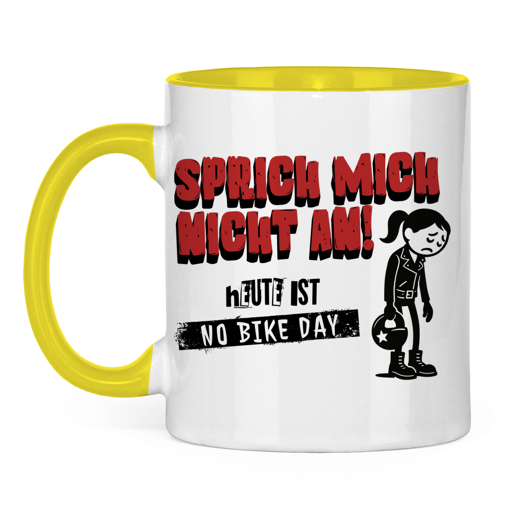 NO BIKE DAY FRAU - Tasse zweifarbig