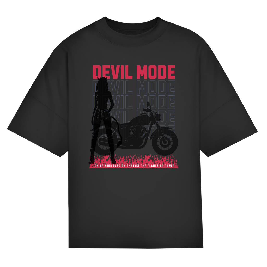 DEVIL MODE - Oversized Bikershirt für kleine Teufel