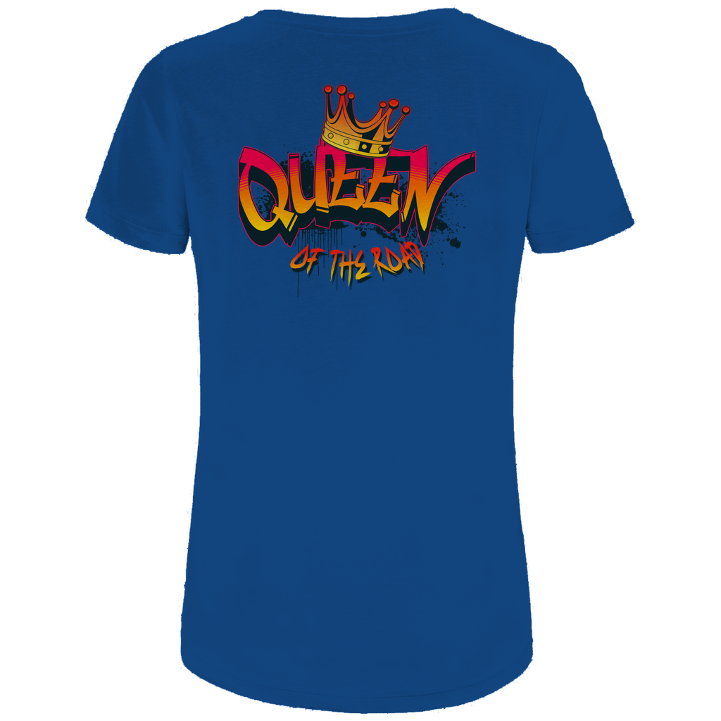 QUEEN OF THE ROAD - Damen Biker T-Shirt