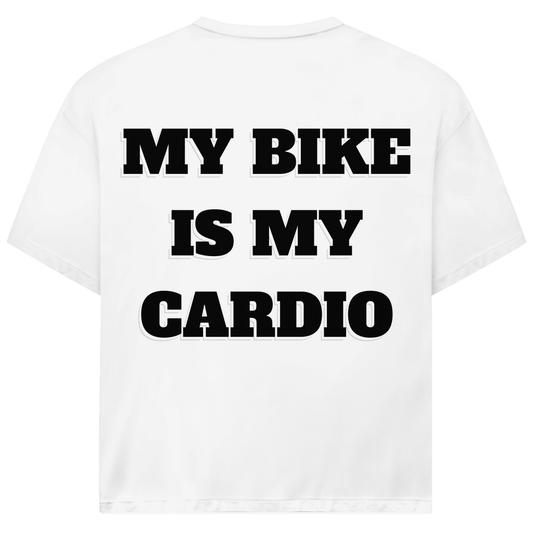 MY BIKE IS MY CARDIO - Oversized Herren T-Shirt