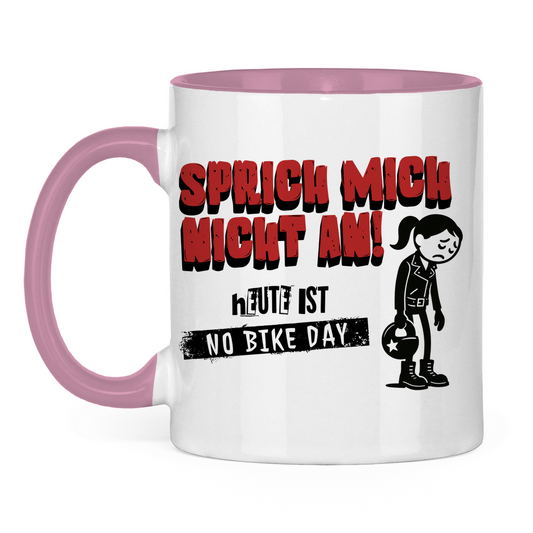 NO BIKE DAY FRAU - Tasse zweifarbig