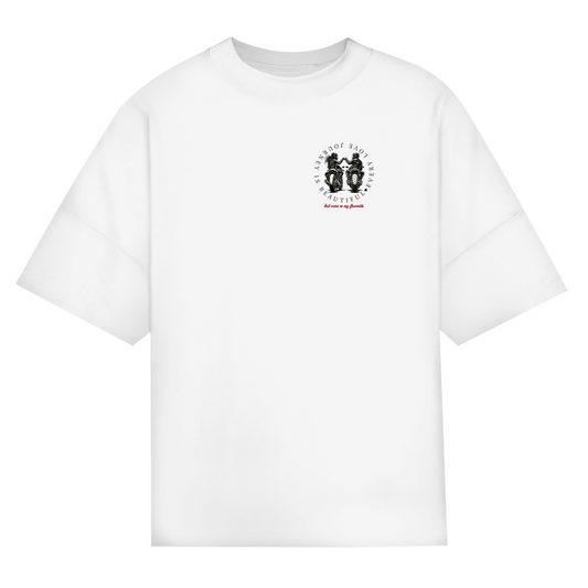 EVERY LOVE JOURNEY IS BEAUTIFUL - Oversized Biker T-Shirt für Frauen