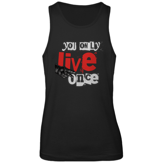 YOU ONLY LIVE ONCE - Herren Biker Tank Top