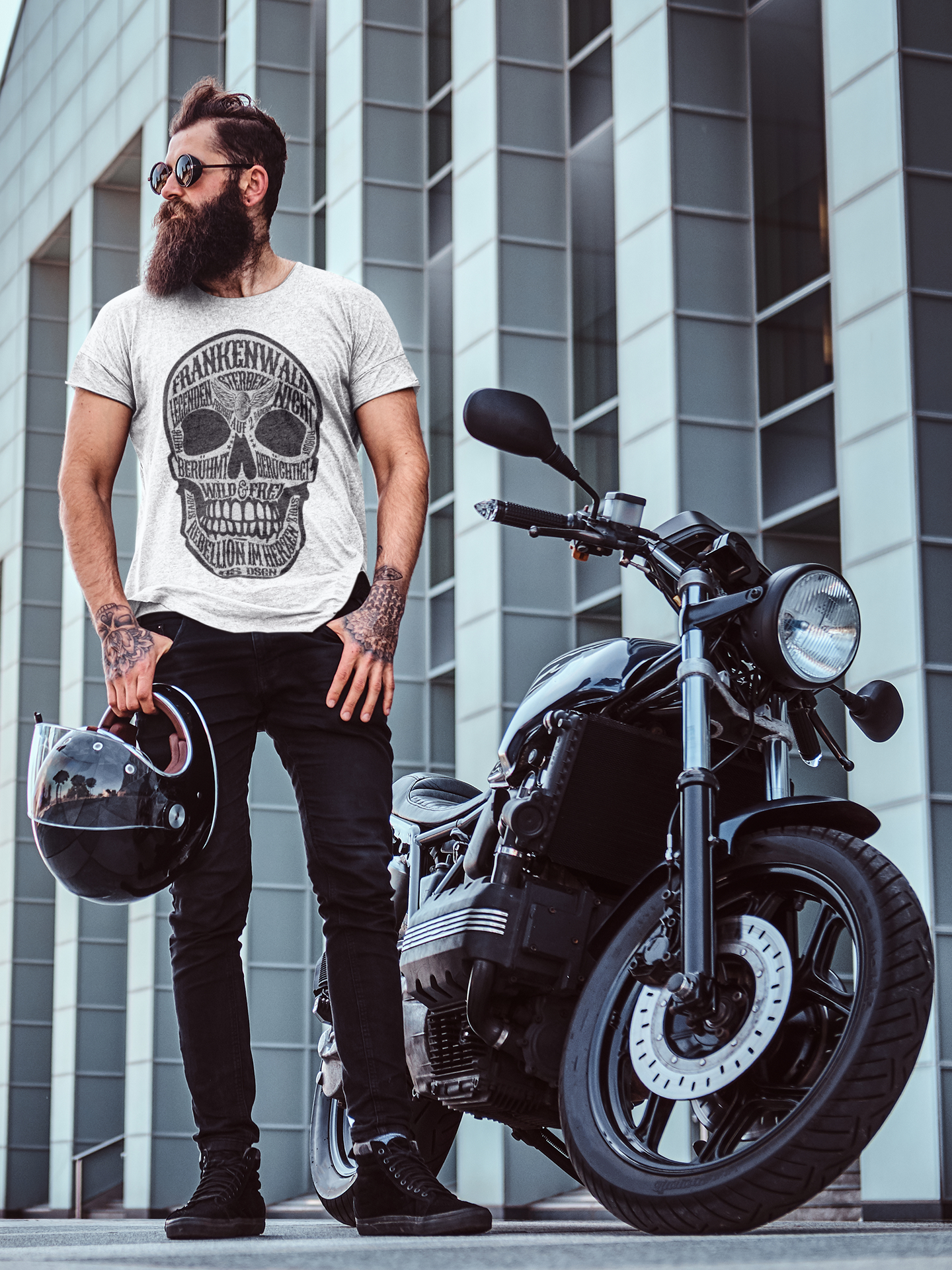 FRANKENWALD - LEGENDEN STERBEN NICHT! - Biker Oversized Shirt für Männer