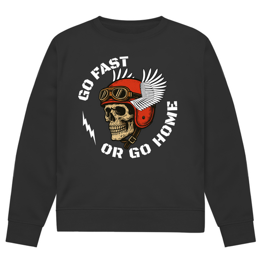 GO FAST OR GO HOME - Herren Biker Sweatshirt