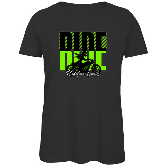 RIDE - REDEFINE LIMITS - Damen Premium Bio T-Shirt