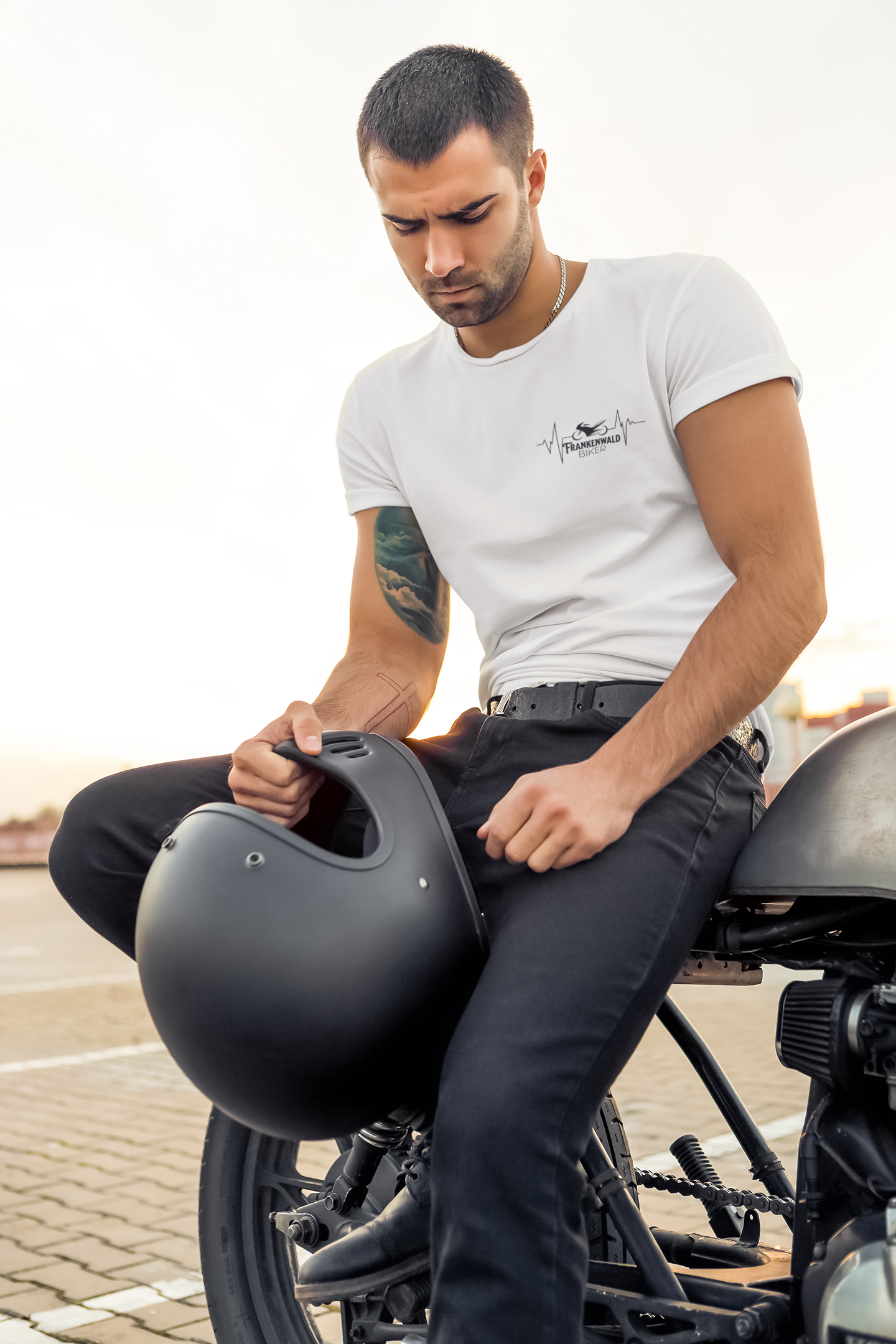 HEARTBEAT FRANKENWALD BIKER - T-Shirt für Herren