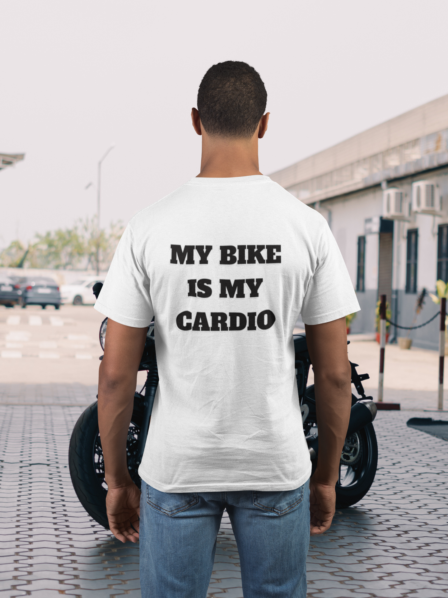 MY BIKE IS MY CARDIO - Biker Shirt für Herren