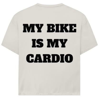MY BIKE IS MY CARDIO - Oversized Herren T-Shirt