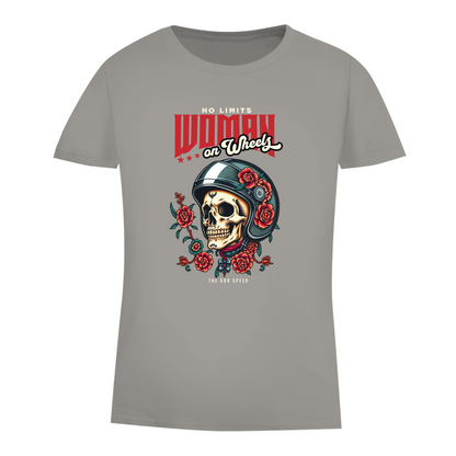 WOMAN ON WHEELS - Damen Biker T-Shirt