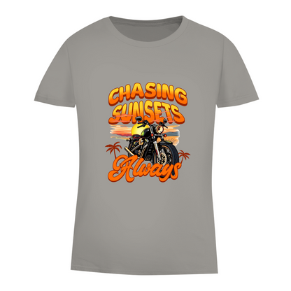 CHASING SUNSETS ALWAYS - Biker T-Shirt für Frauen