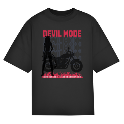 DEVIL MODE - Oversized Bikershirt für kleine Teufel