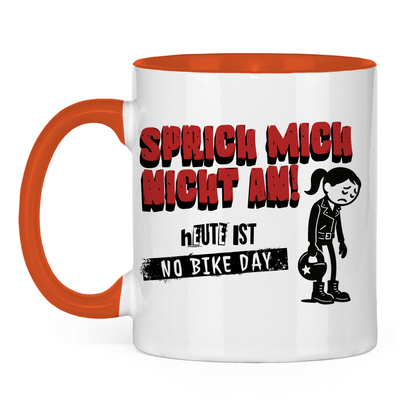 NO BIKE DAY FRAU - Tasse zweifarbig