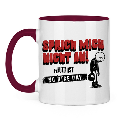 NO BIKE DAY MANN - Tasse zweifarbig