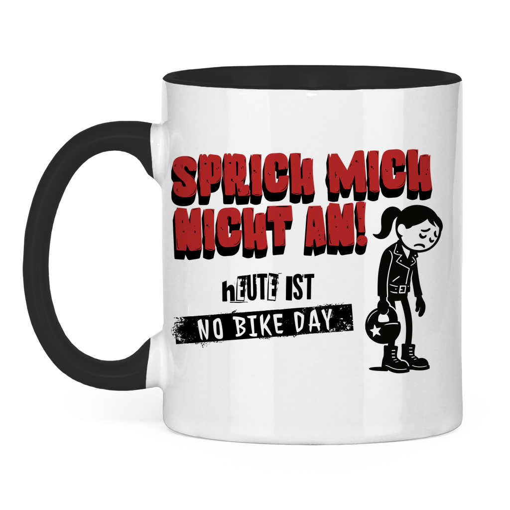 NO BIKE DAY FRAU - Tasse zweifarbig