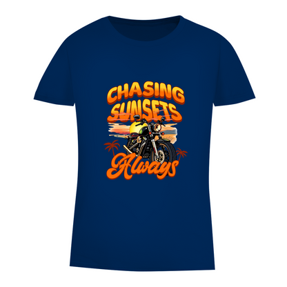 CHASING SUNSETS ALWAYS - Biker T-Shirt für Frauen