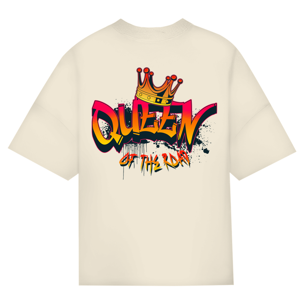 QUEEN OF THE ROAD - Oversized Damen T-Shirt