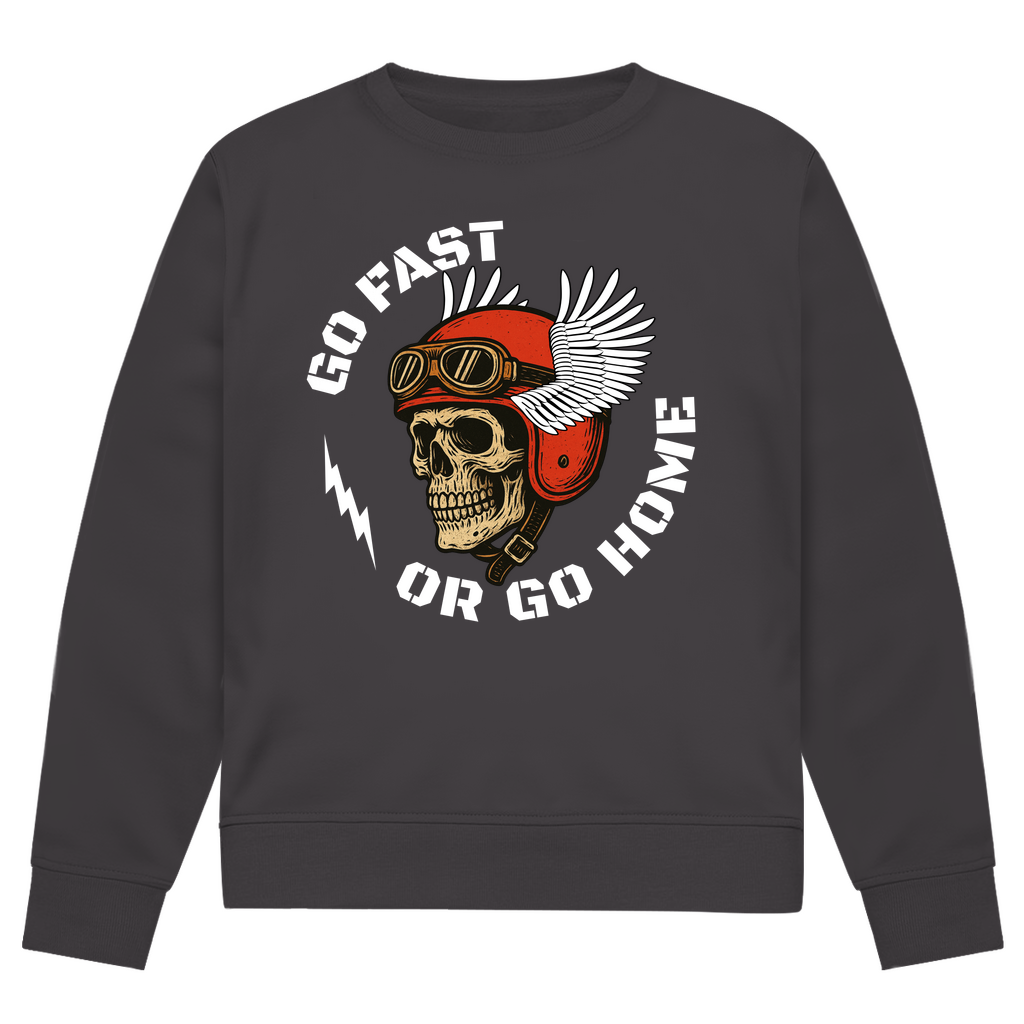 GO FAST OR GO HOME  - Herren Biker Sweatshirt