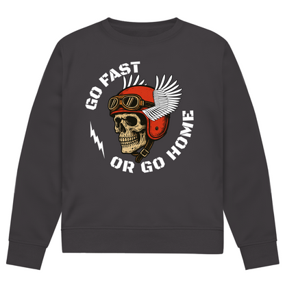 GO FAST OR GO HOME  - Herren Biker Sweatshirt