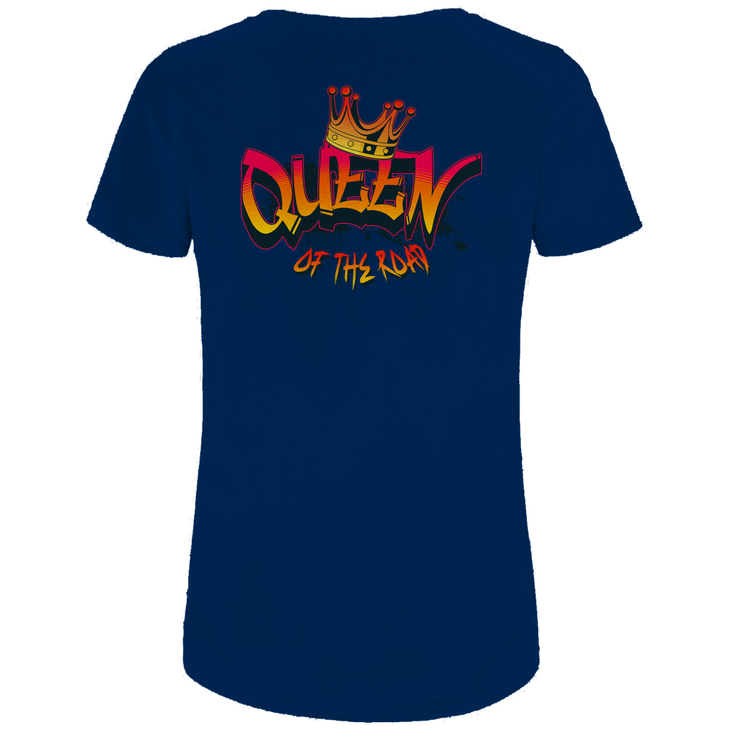 QUEEN OF THE ROAD - Damen Biker T-Shirt