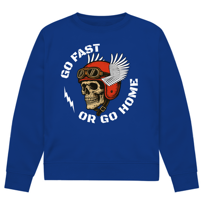 GO FAST OR GO HOME  - Herren Biker Sweatshirt