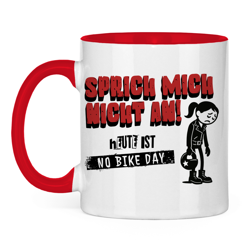 NO BIKE DAY FRAU - Tasse zweifarbig