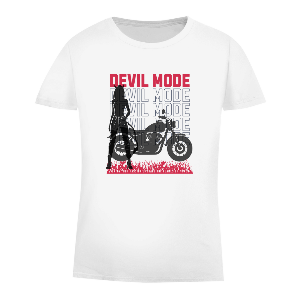 DEVIL MODE - Biker T-Shirt für Frauen