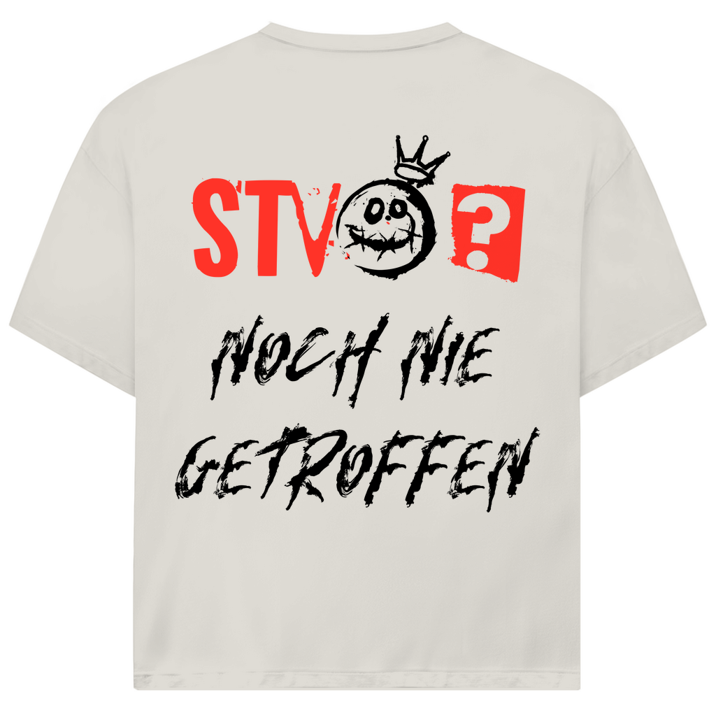 STVO? NOCH NIE GETROFFEN - Oversized Herren T-Shirt