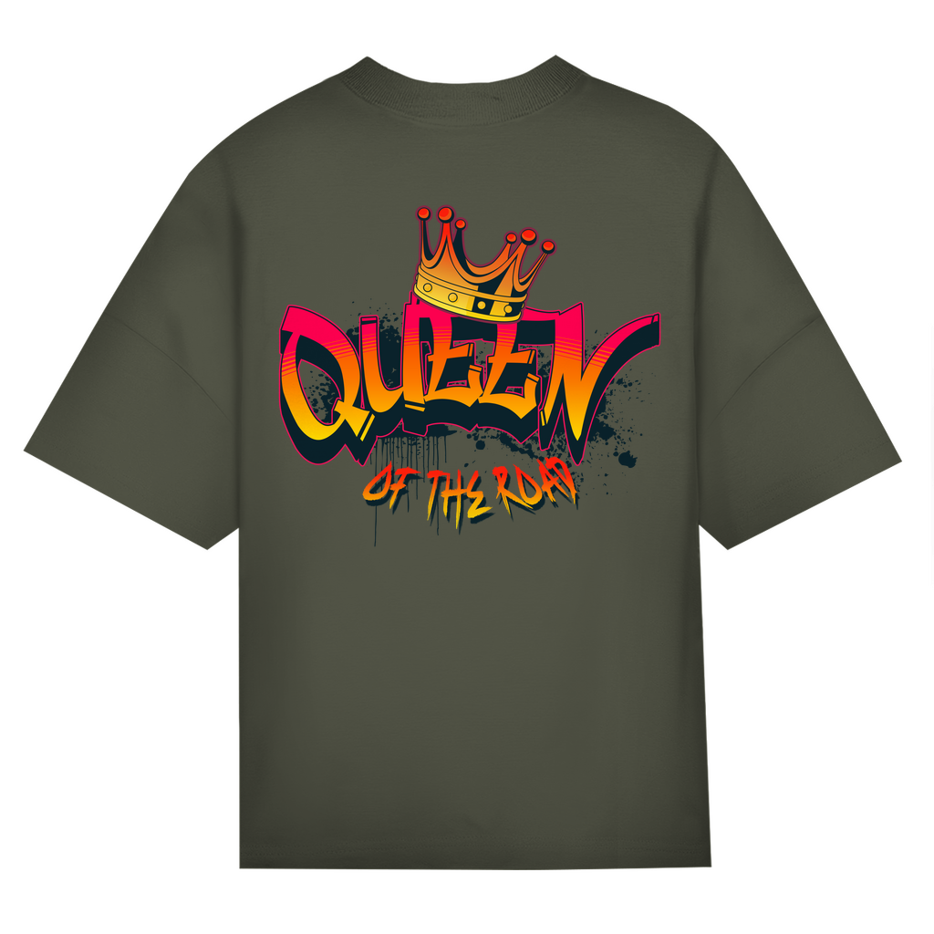 QUEEN OF THE ROAD - Oversized Damen T-Shirt