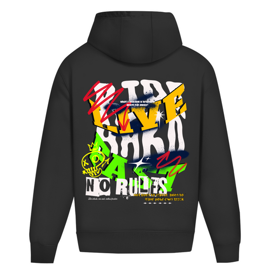 RIDE HARD LIVE FAST NO RULES - Oversize Hoodie ohne Kordel