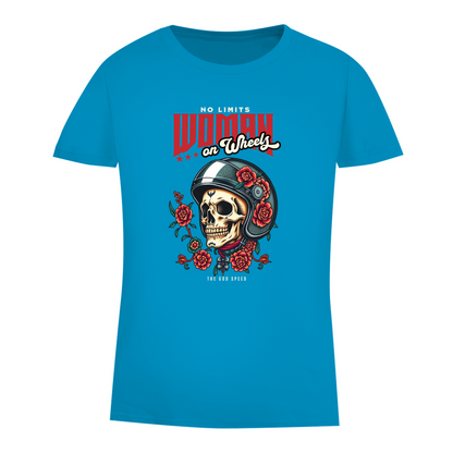 WOMAN ON WHEELS - Damen Biker T-Shirt