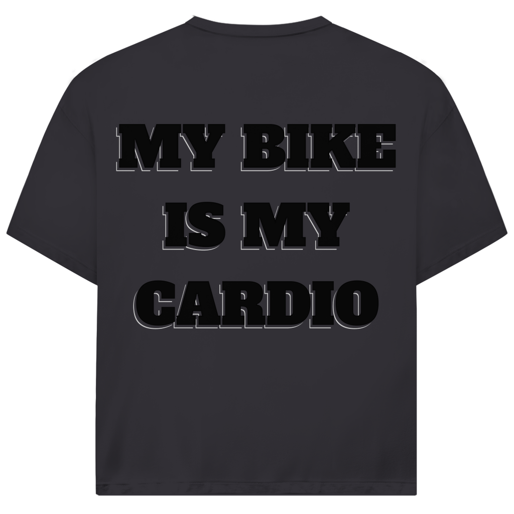 MY BIKE IS MY CARDIO - Oversized Herren T-Shirt
