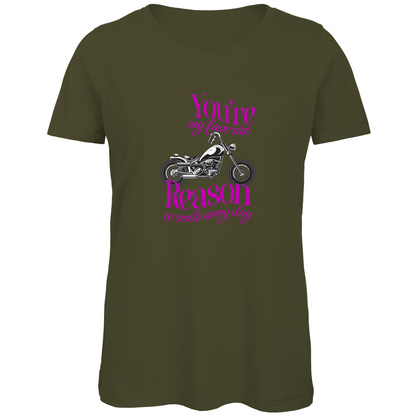 YOU'RE MY FAVORITE REASON TO SMILE EVERY DAY - Bikershirt für Frauen