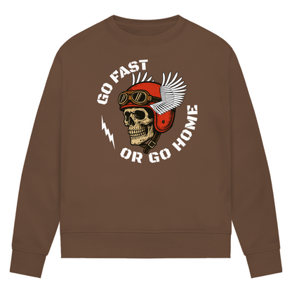 GO FAST OR GO HOME - Damen Premium Bio Sweatshirt