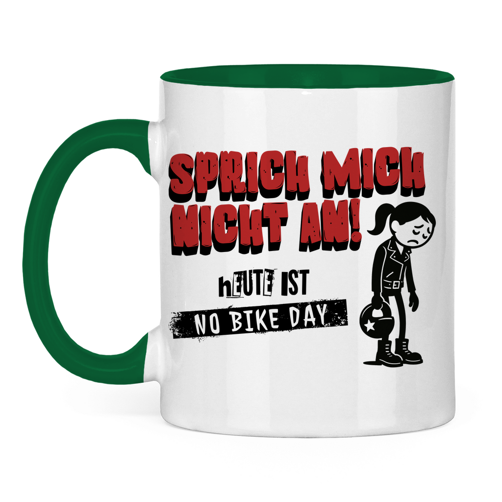 NO BIKE DAY FRAU - Tasse zweifarbig