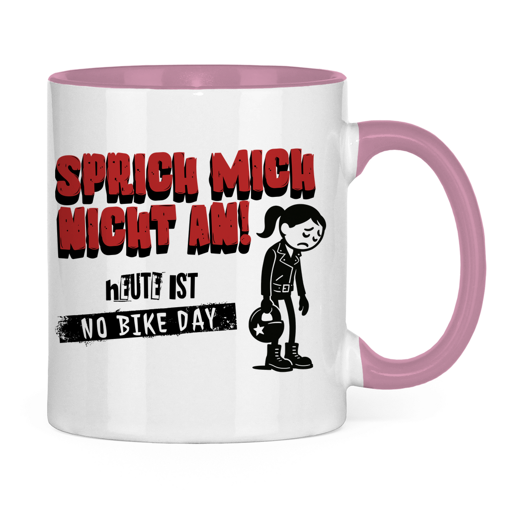 NO BIKE DAY FRAU - Tasse zweifarbig