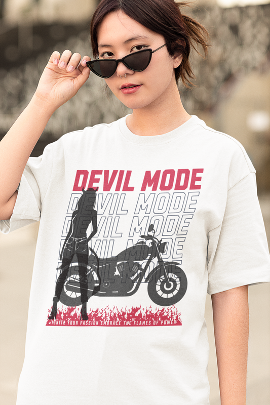 DEVIL MODE - Oversized Bikershirt für kleine Teufel