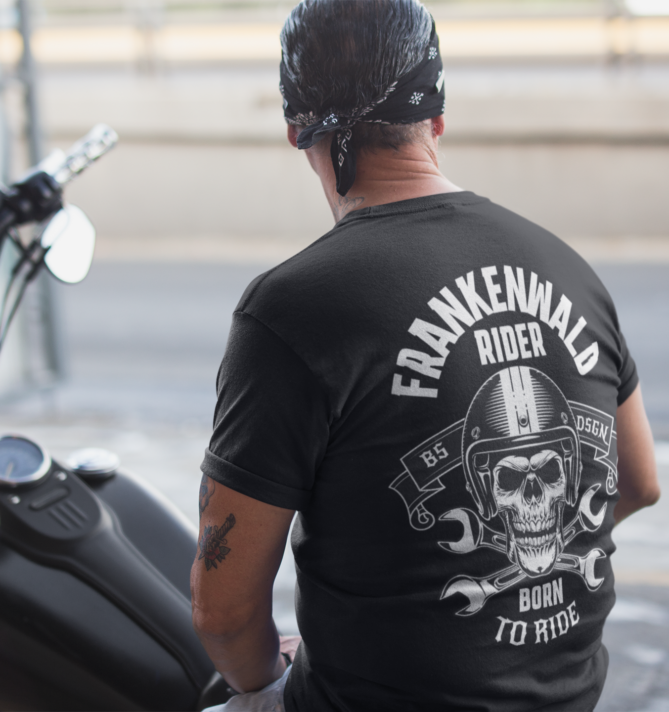 FRANKENWALD RIDER - BORN TO RIDE - Bikershirt für Männer