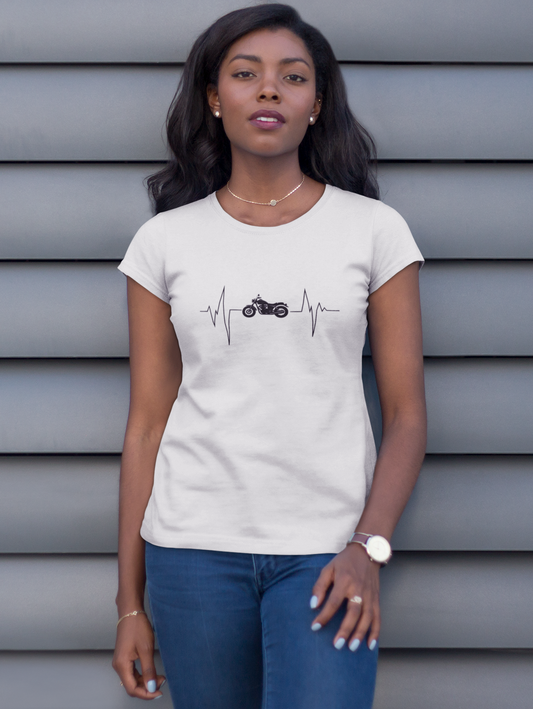 HERZKLOPFEN - Biker T-Shirt für Frauen