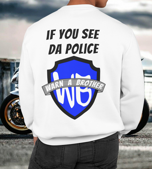 WARN A BROTHER - Herren Biker Premium Sweatshirt