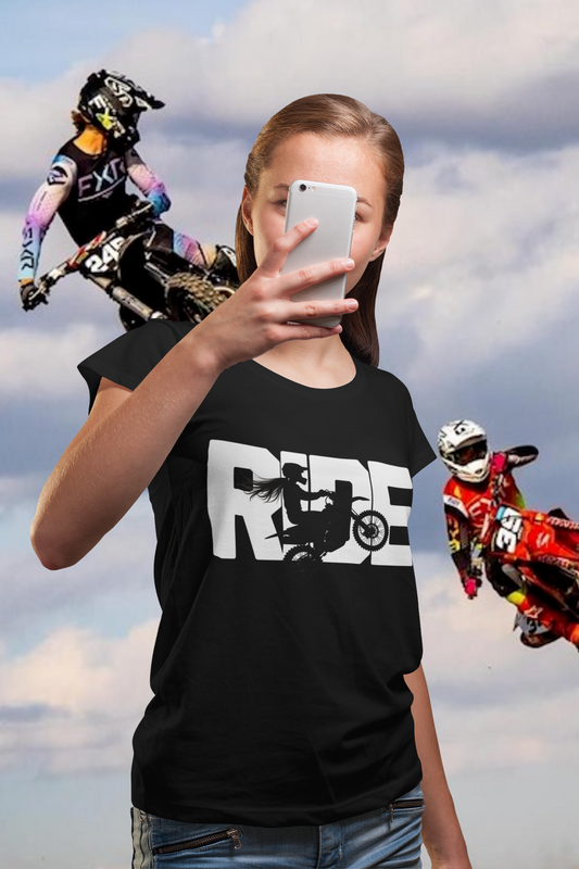 RIDE – Motorrad T-Shirt für Bikerinnen