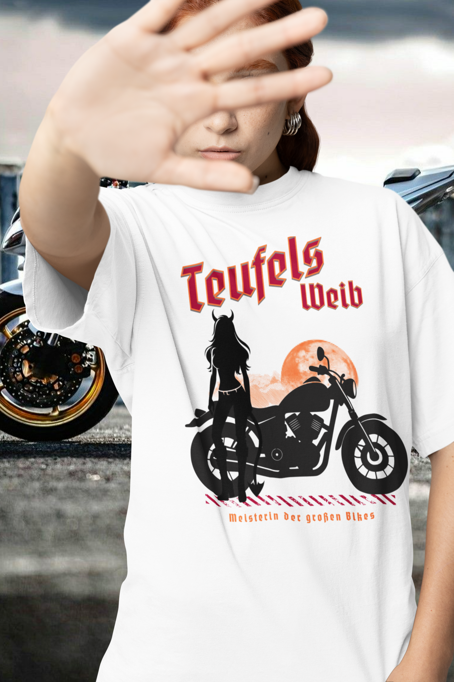 TEUFELSWEIB  - Bikershirt für Damen