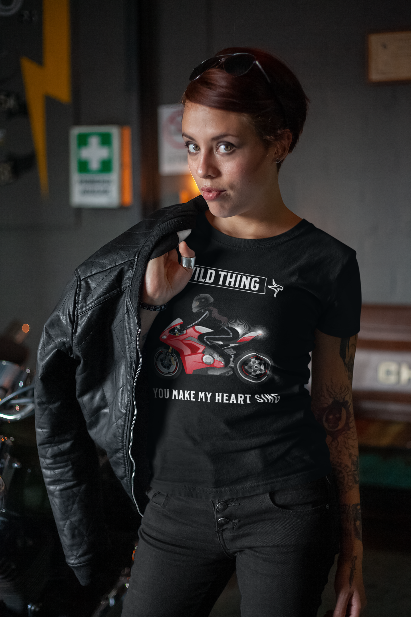 WILD THING - Biker T-Shirt für Frauen