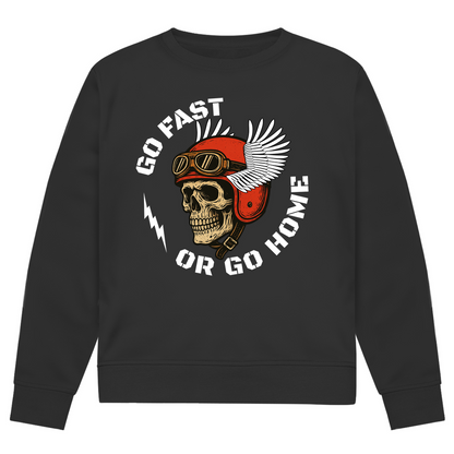 GO FAST OR GO HOME  - Herren Biker Sweatshirt