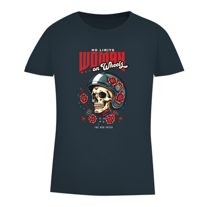 WOMAN ON WHEELS - Damen Biker T-Shirt