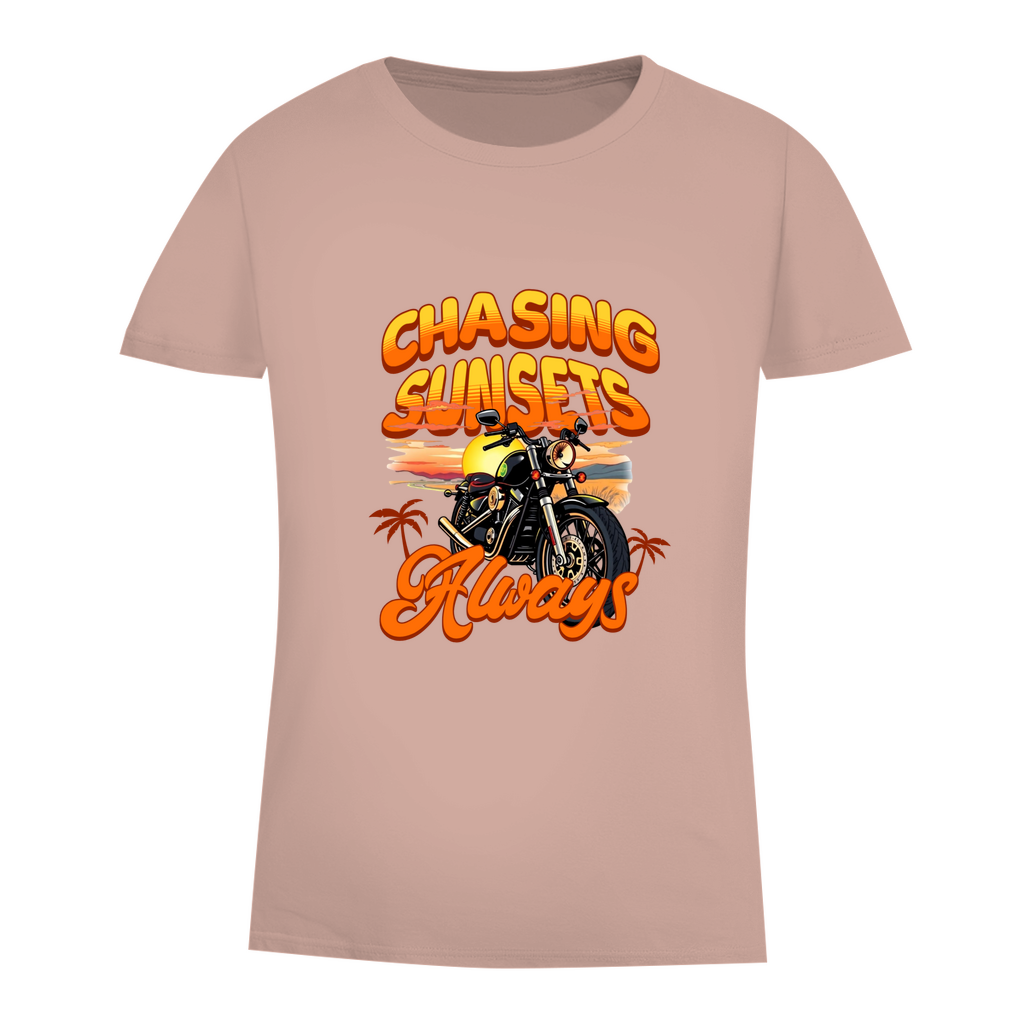 CHASING SUNSETS ALWAYS - Biker T-Shirt für Frauen