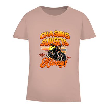 CHASING SUNSETS ALWAYS - Biker T-Shirt für Frauen