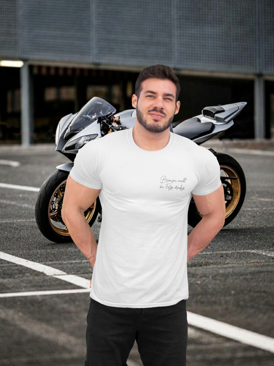 BREMSEN MACHT DIE FELGE DRECKIG - Premium Organic Biker Shirt