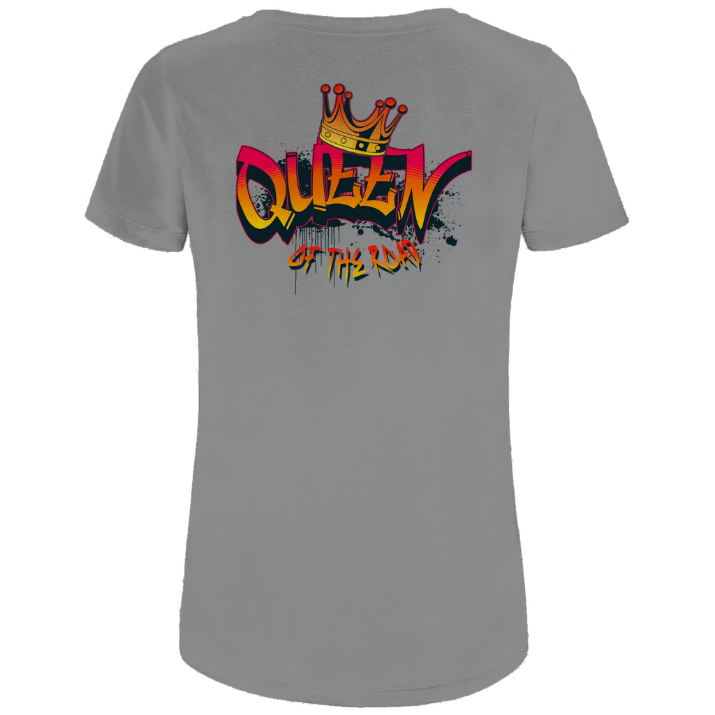 QUEEN OF THE ROAD - Damen Biker T-Shirt